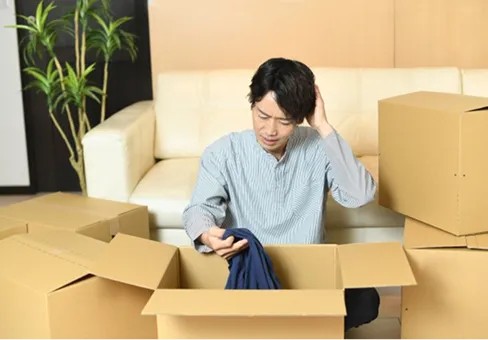 面倒な梱包や持ち込みをしたくない