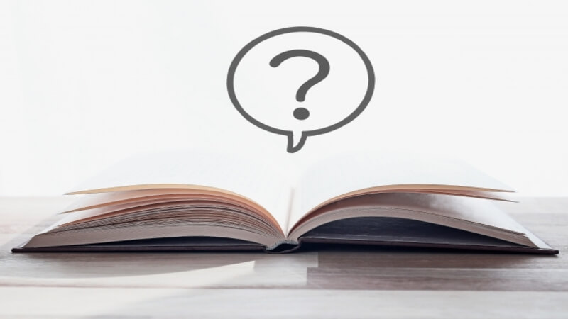 本が開かれている状態